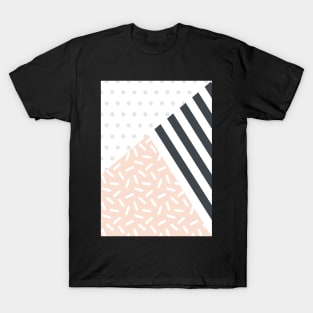 Random Geo - Dots Dashes and Stripes T-Shirt